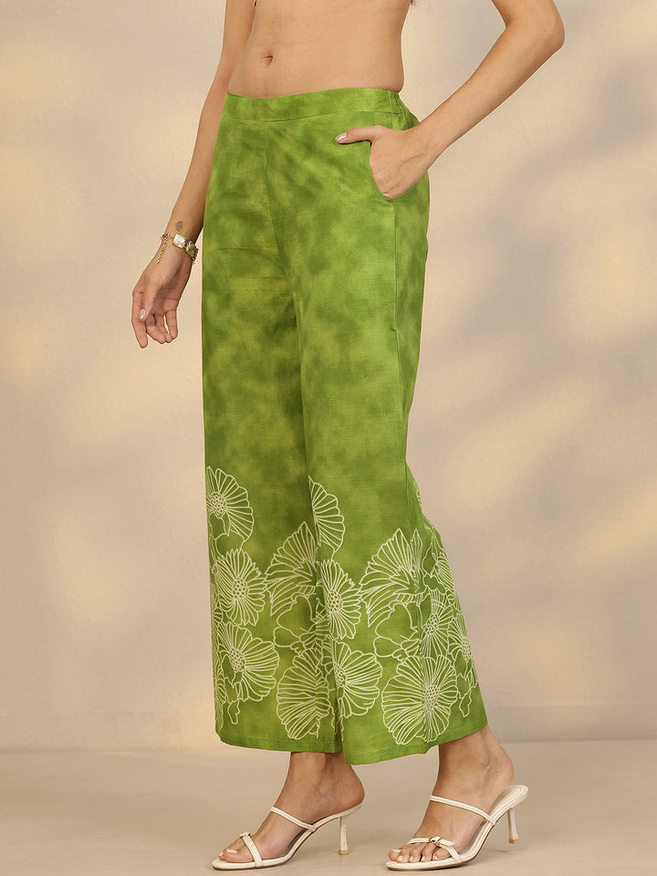 Green Printed Cotton Co-Ord Sets