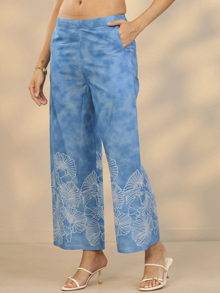 Blue Printed Cotton Co-Ord Sets