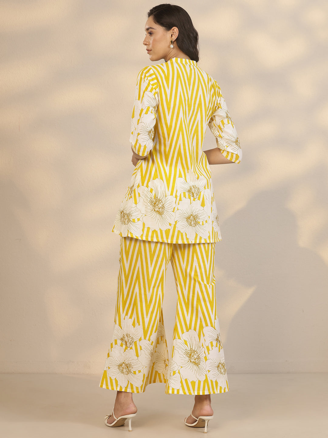 Yellow Printed Cotton Co-Ord Sets
