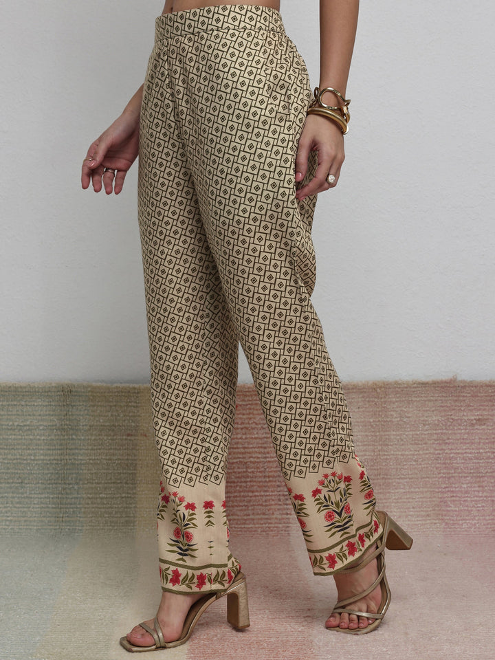 Libas Multi Ethnic Printed Cotton Blend Co-Ord Set