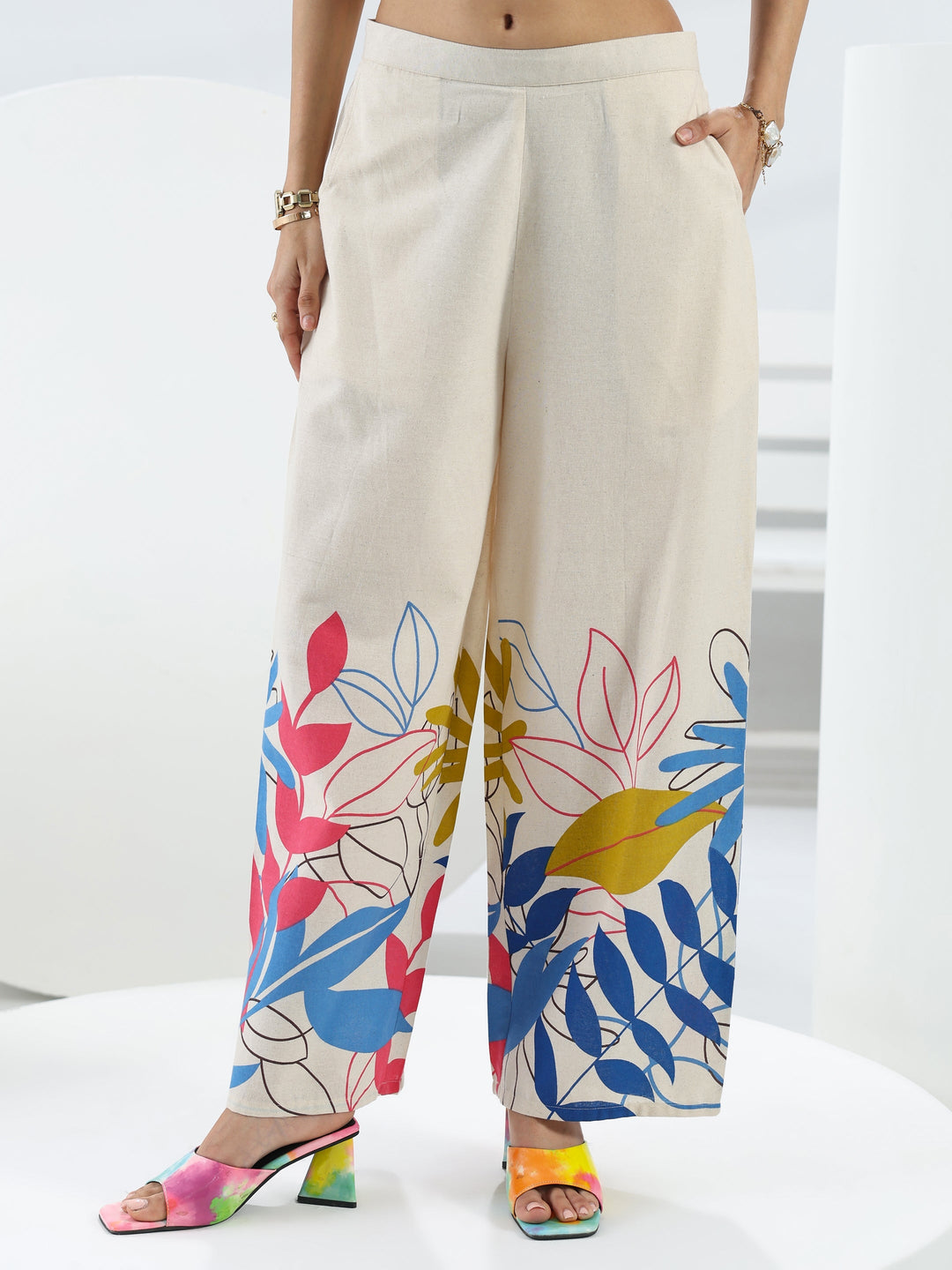 Blue Solid Cotton Co-Ord Set