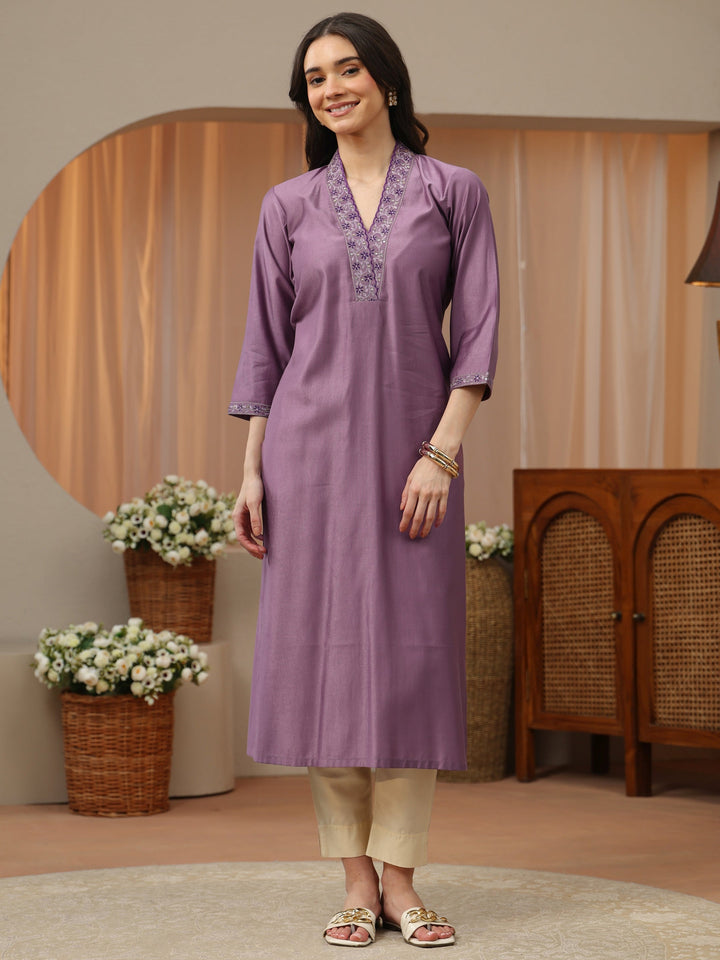 Off White Abstract Printed Panelled A-Line Kurta
