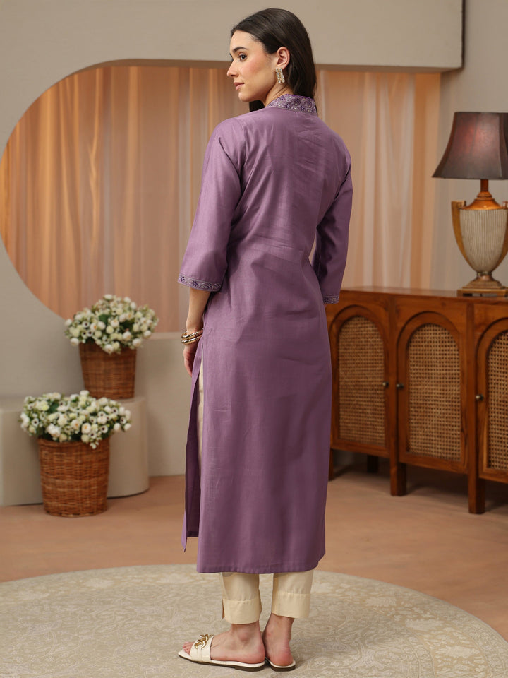 Off White Abstract Printed Panelled A-Line Kurta