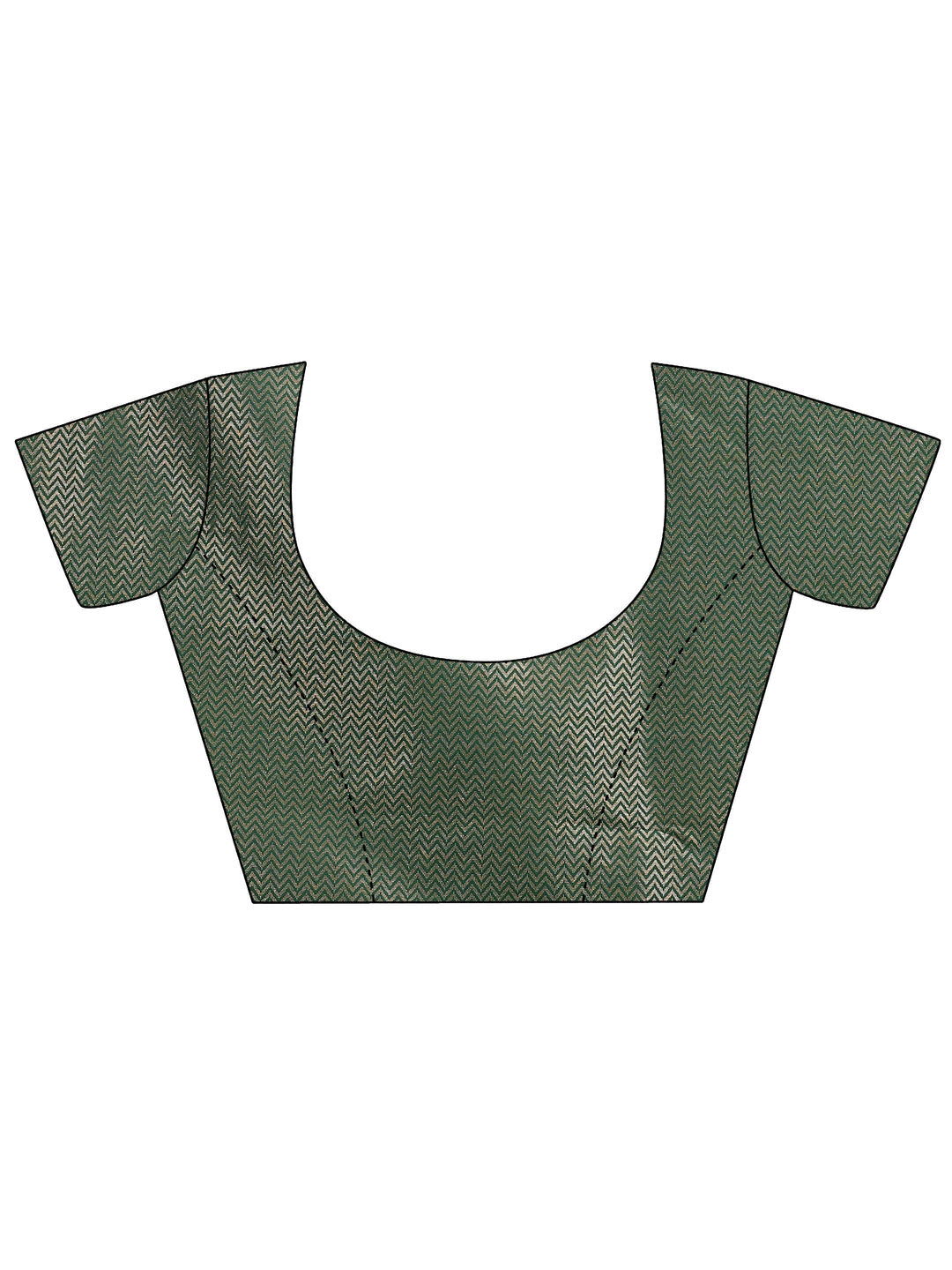 Green Woven Design Banarsi Silk Blend Saree With Unstitched Blouse Piece