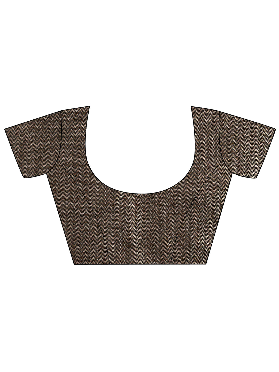 Black Woven Design Banarsi Silk Blend Saree With Unstitched Blouse Piece