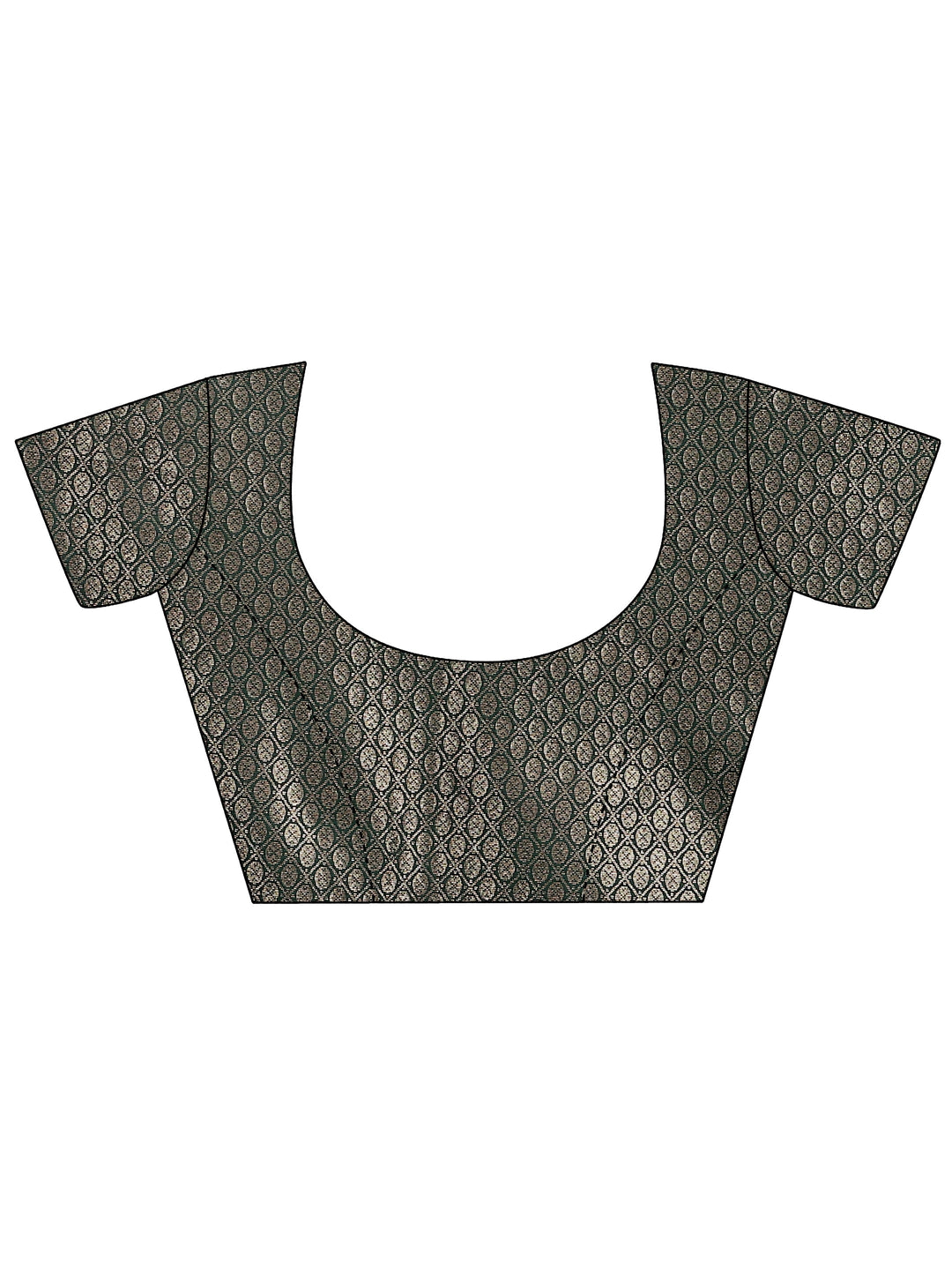 Green Solid Silk Blend Saree With Unstitched Blouse Piece