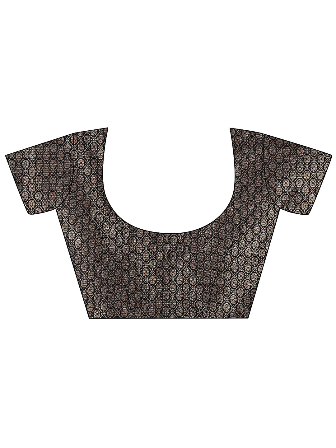 Black Solid Silk Blend Saree With Unstitched Blouse Piece