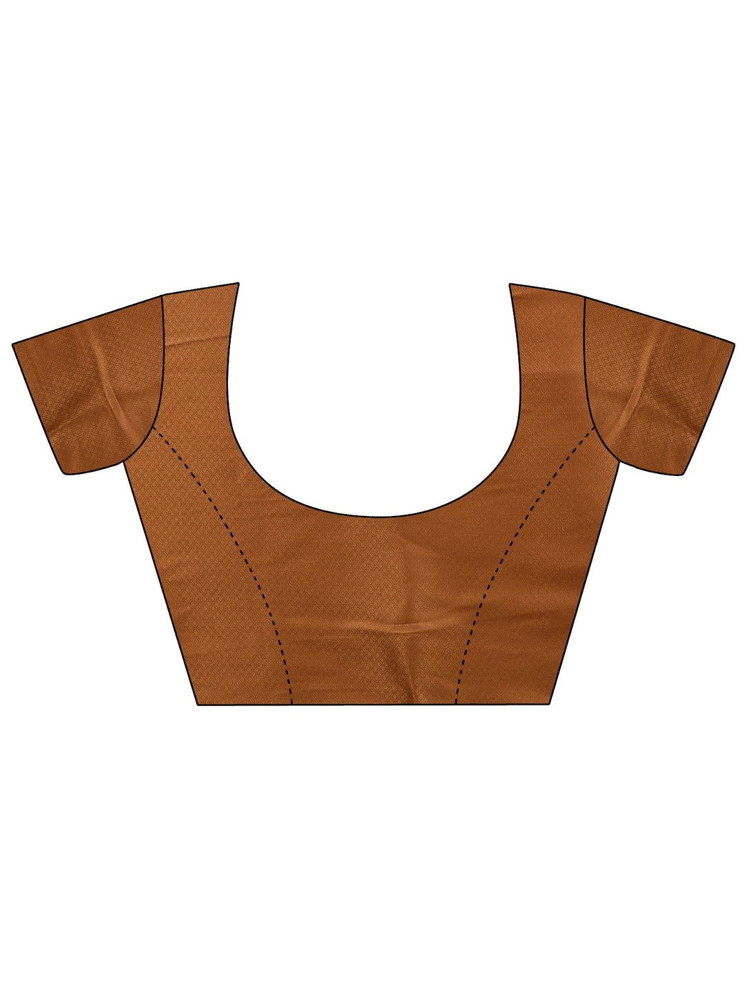 Orange Printed Silk Blend Saree With Unstitched Blouse Piece