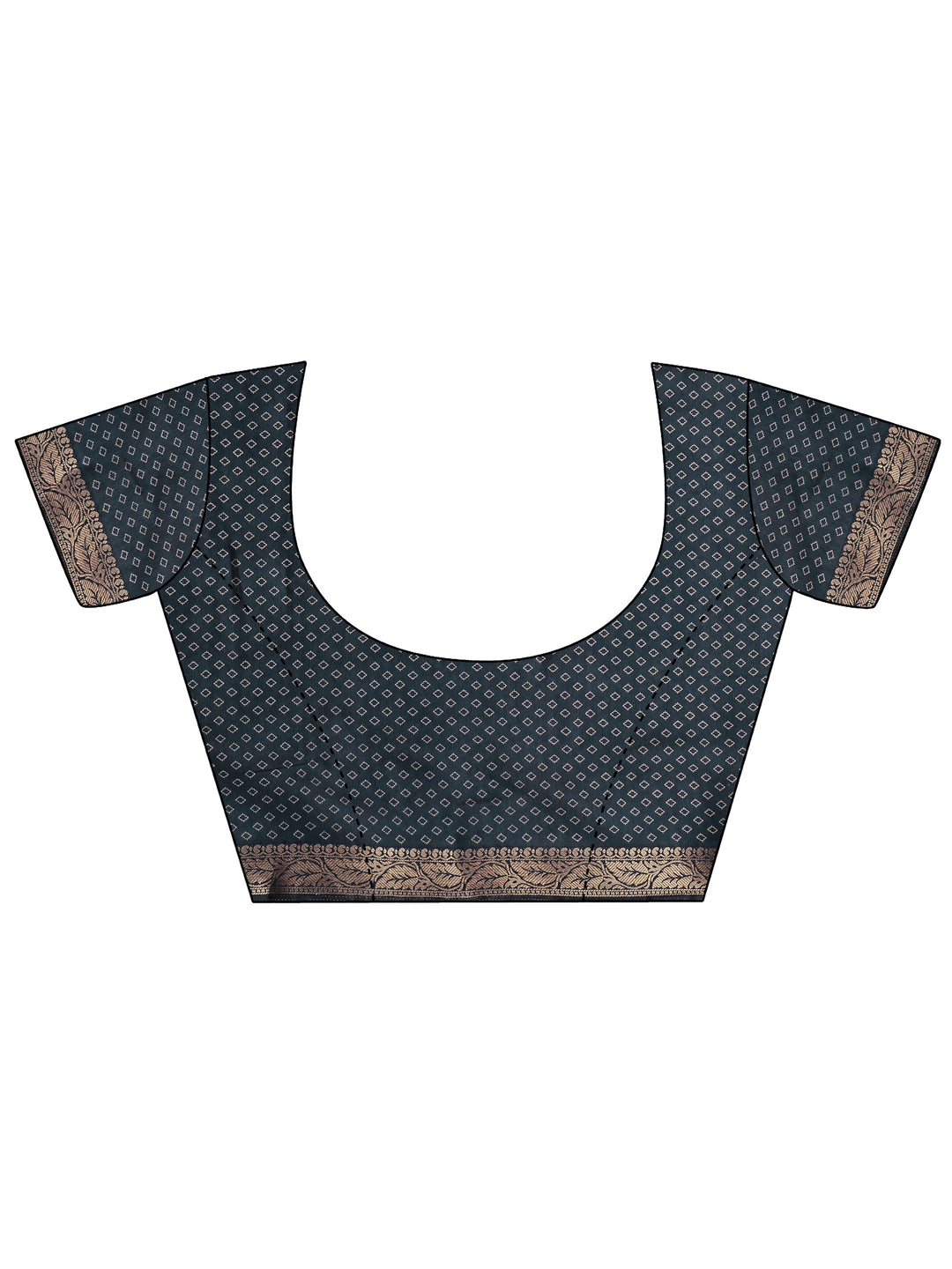 Purple Printed Silk Blend Saree With Unstitched Blouse Piece