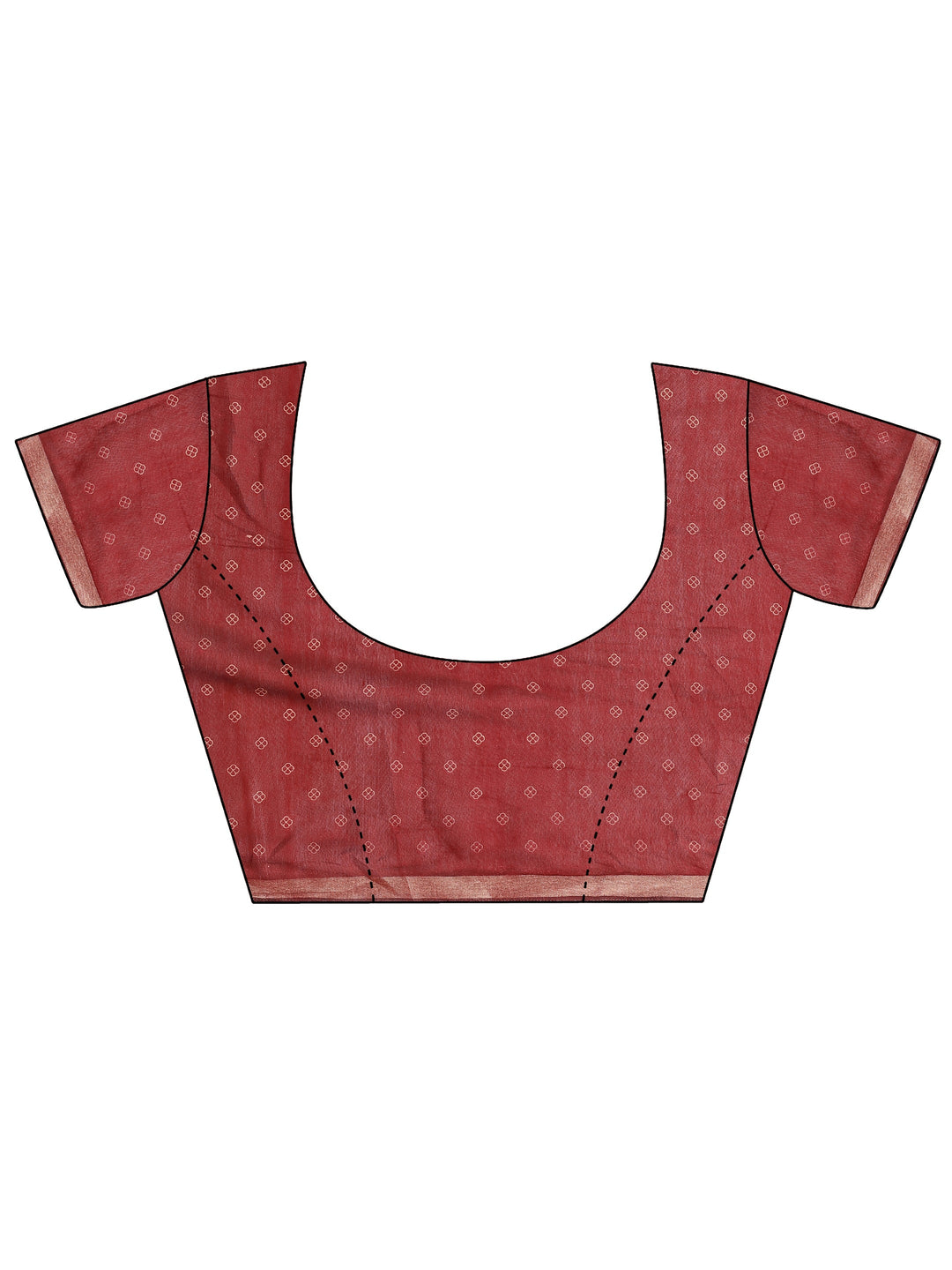 Mustard Printed Silk Blend Saree With Unstitched Blouse Piece