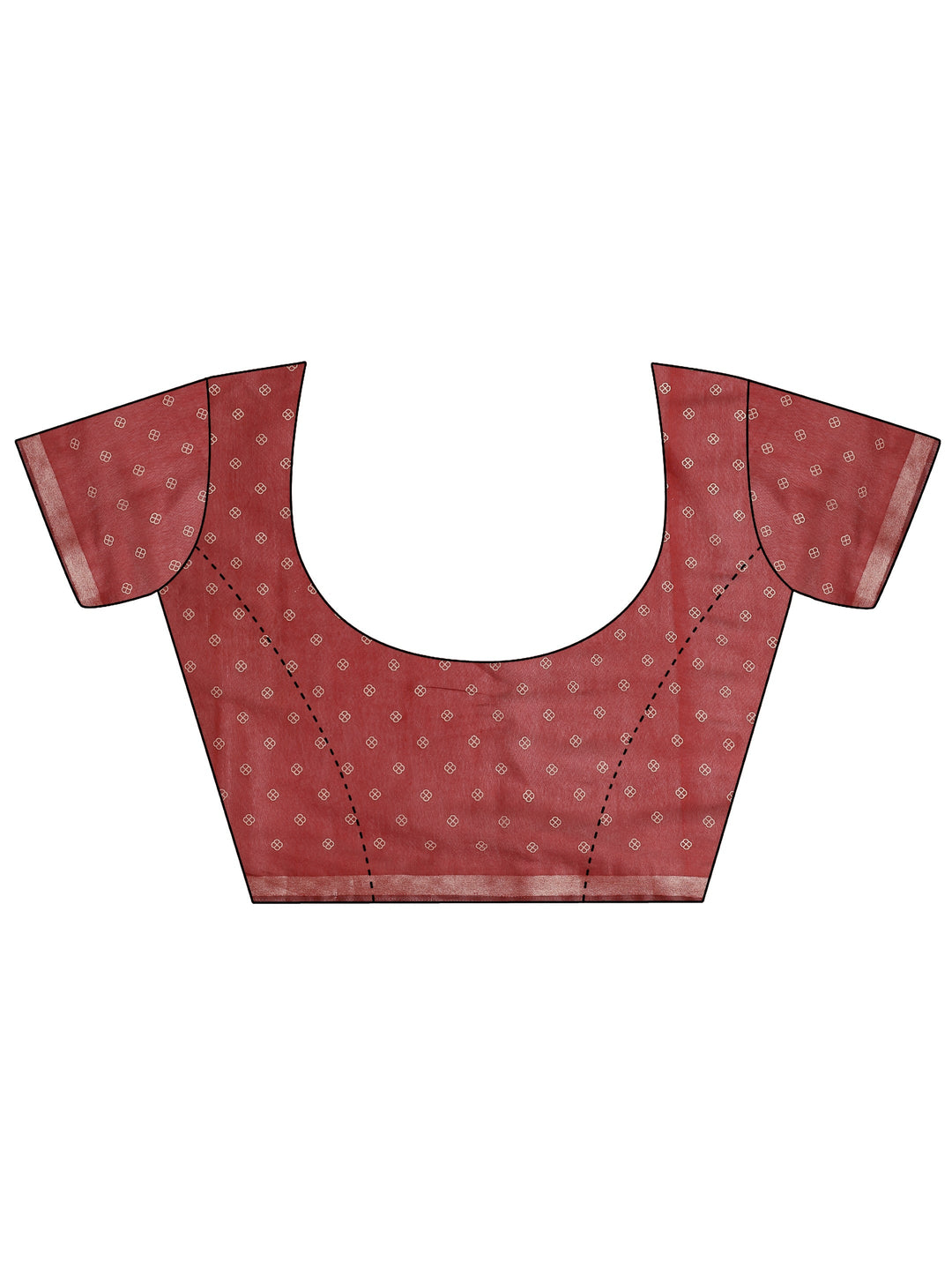 Green Printed Silk Blend Saree With Unstitched Blouse Piece