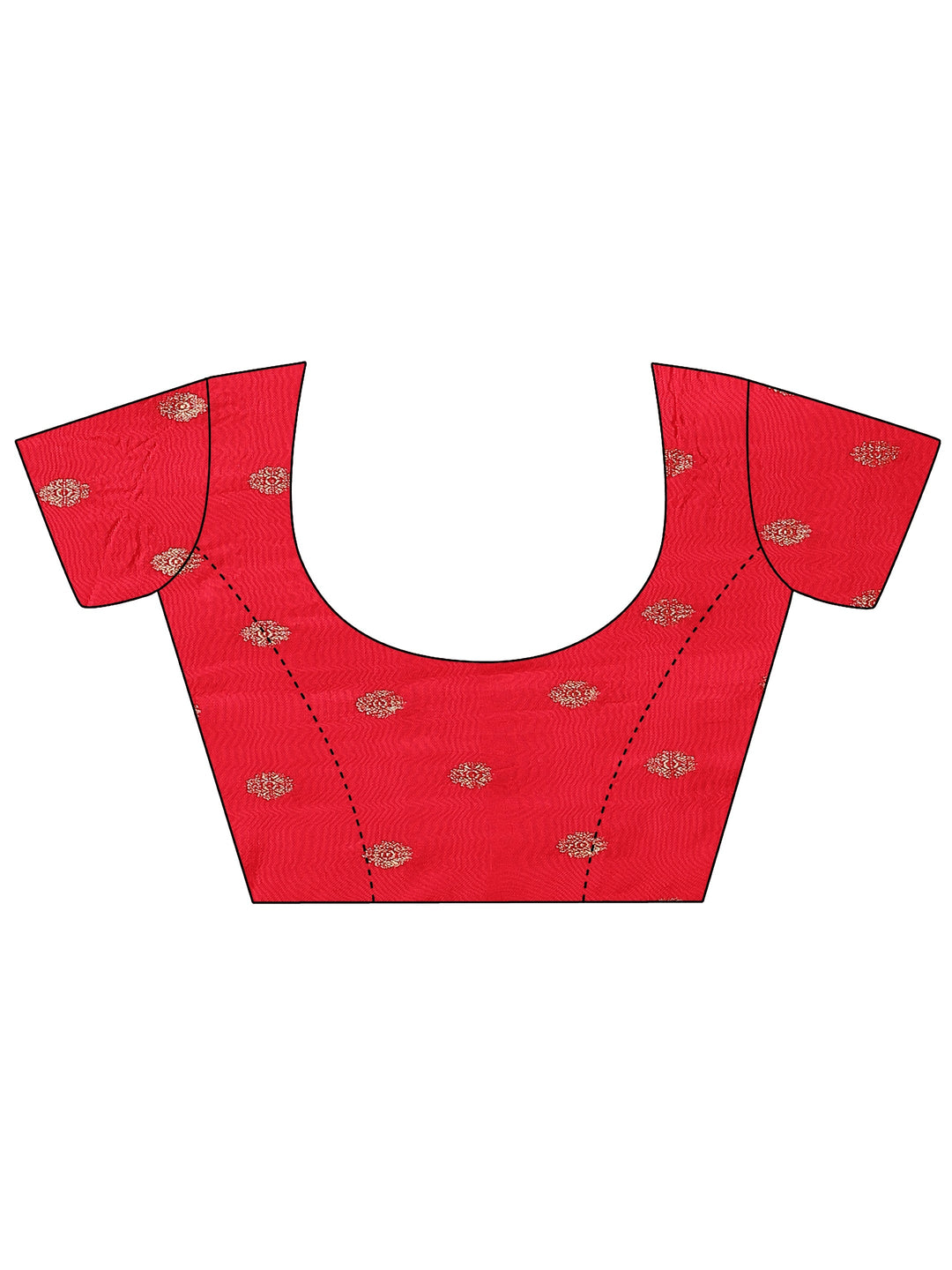 Navy Blue Woven Design Banarsi Silk Blend Saree With Unstitched Blouse Piece