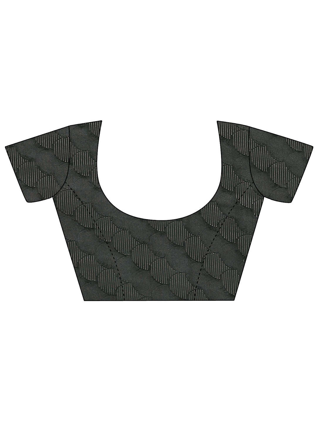 Green Printed Silk Blend Saree With Unstitched Blouse Piece