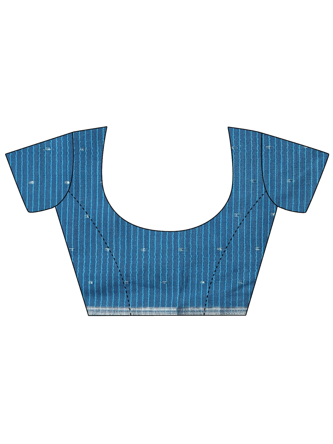 Lavender Ikat Woven Design Silk Blend Saree With Unstitched Blouse Piece