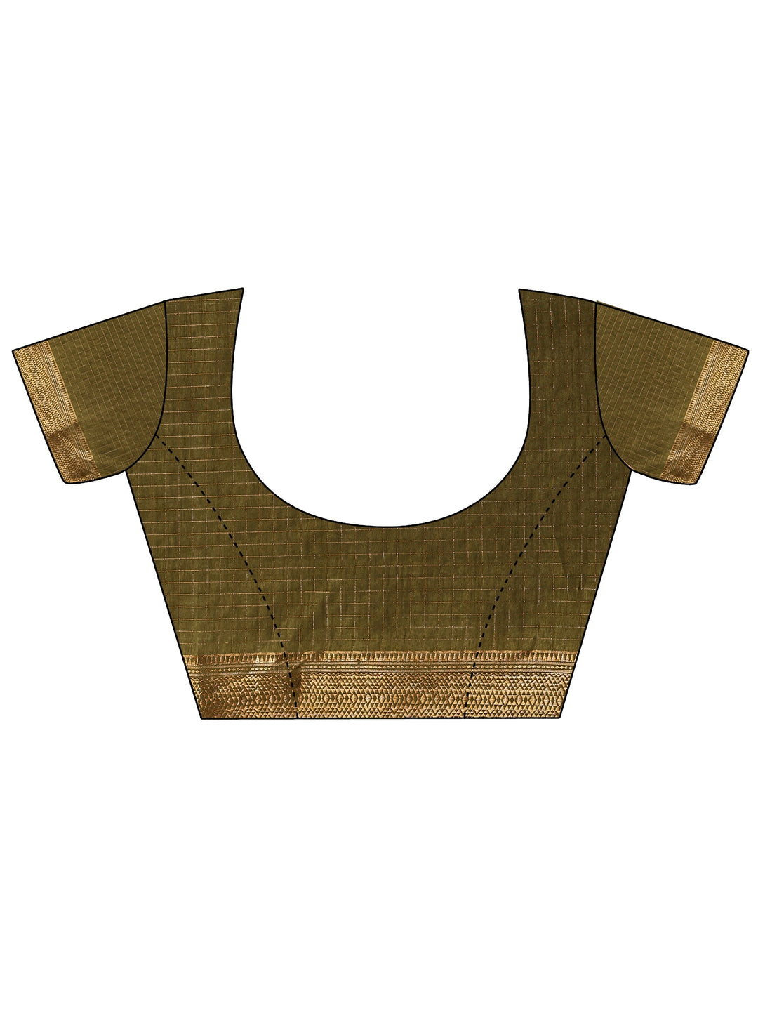 Green Embellished Silk Blend Saree With Unstitched Blouse Piece