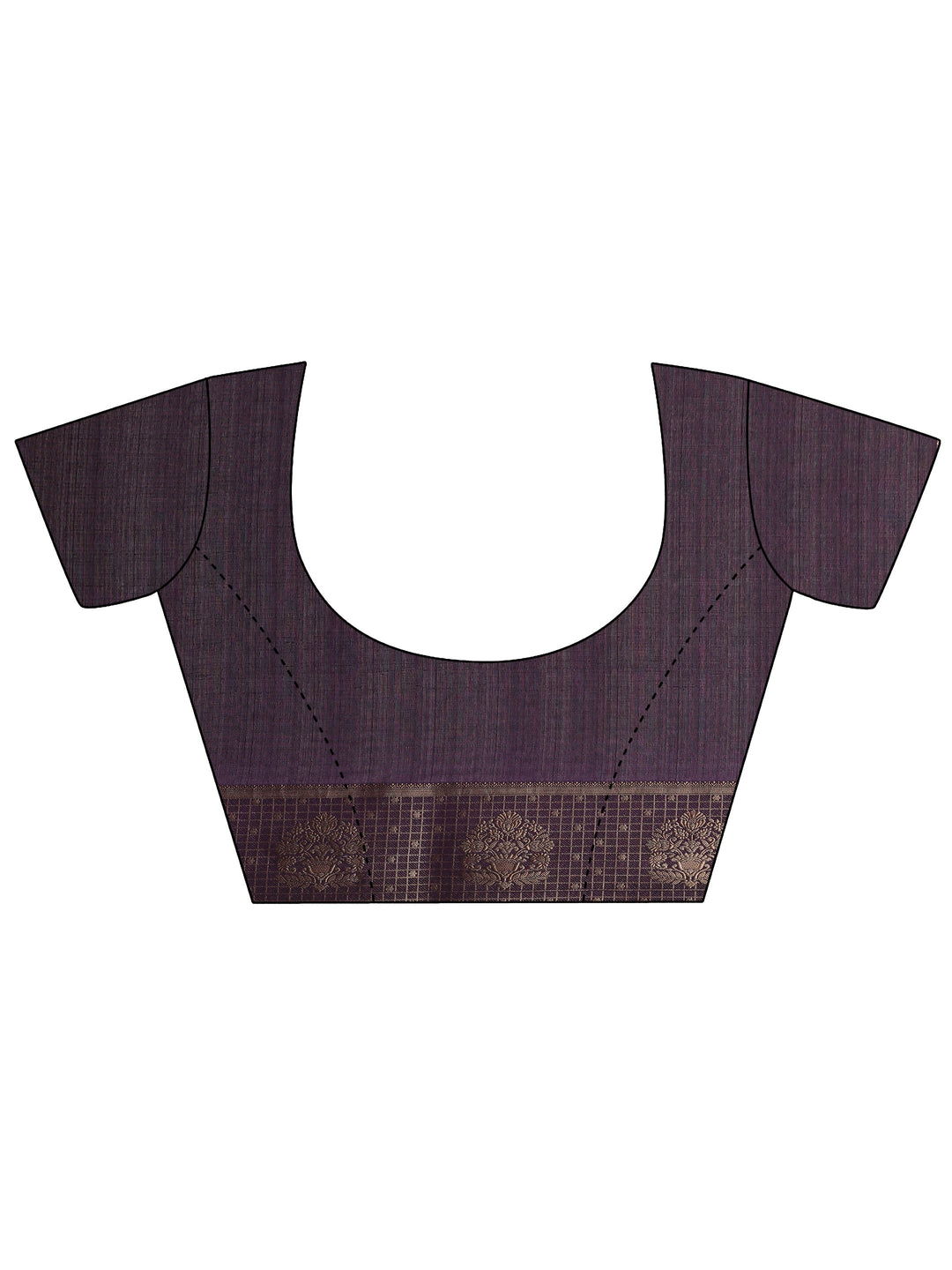 Purple Bandhani Printed Silk Blend Saree With Unstitched Blouse Piece