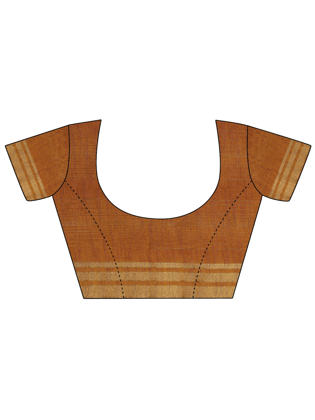 Mustard Printed Silk Blend Saree With Unstitched Blouse Piece