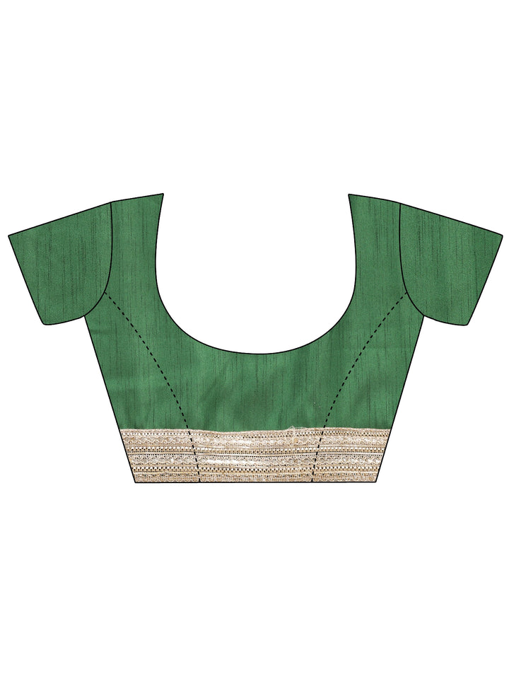 Red Geometric Woven Design Silk Blend Saree With Unstitched Blouse Piece