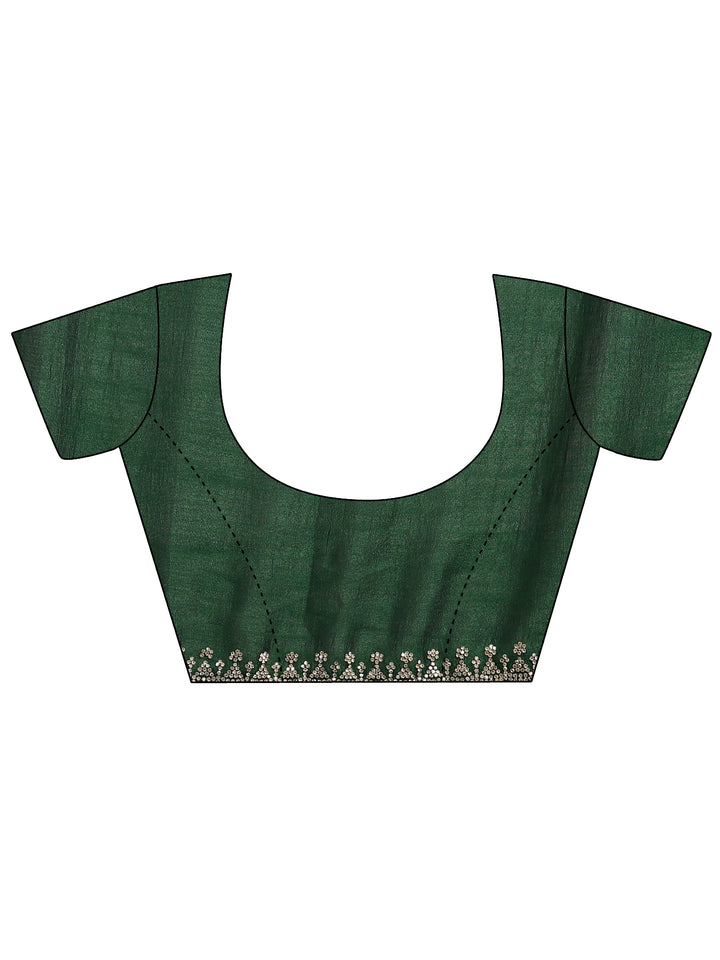 Pink Floral Printed Silk Blend Saree With Unstitched Blouse Piece