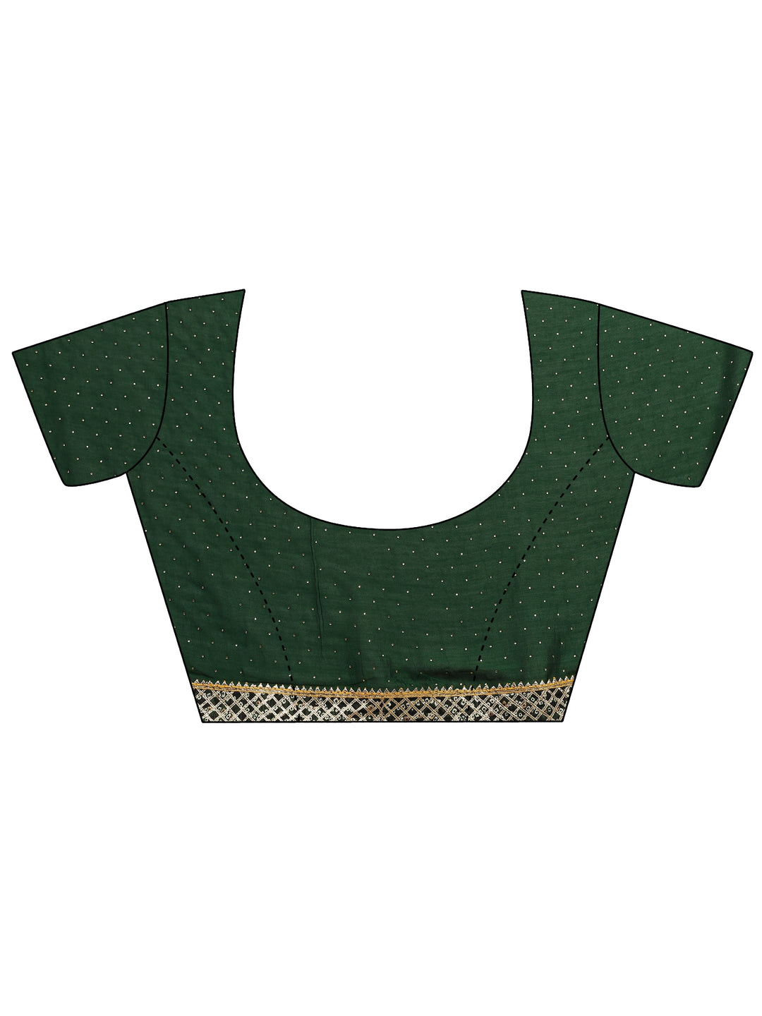 Red Embellished Silk Blend Saree With Unstitched Blouse Piece