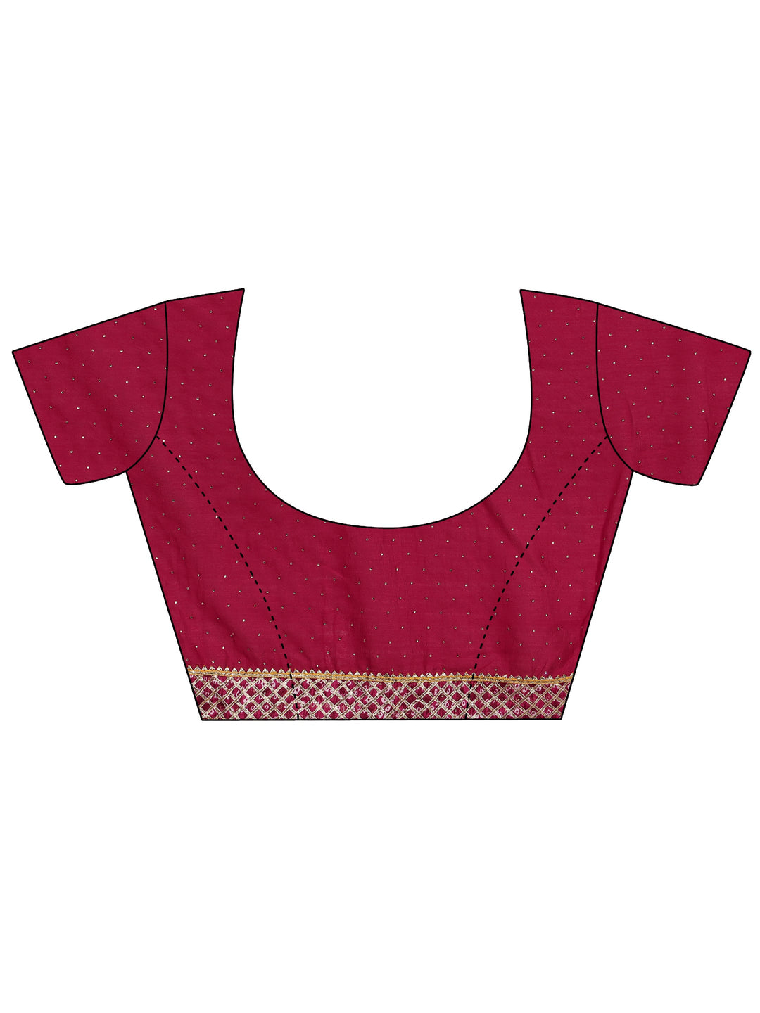 Blue Embellished Silk Blend Saree With Unstitched Blouse Piece