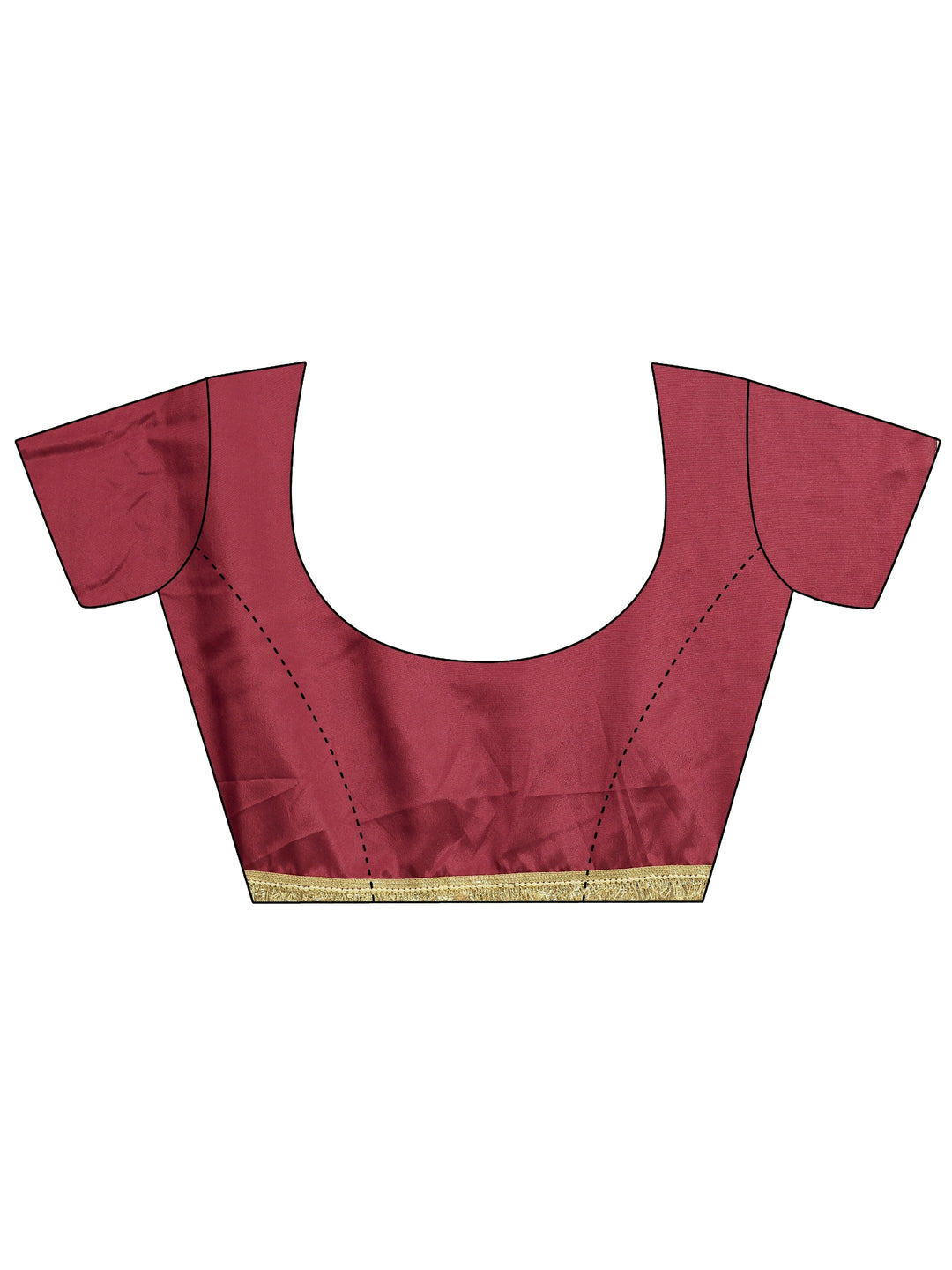 Brown Embellished Silk Blend Saree With Unstitched Blouse Piece