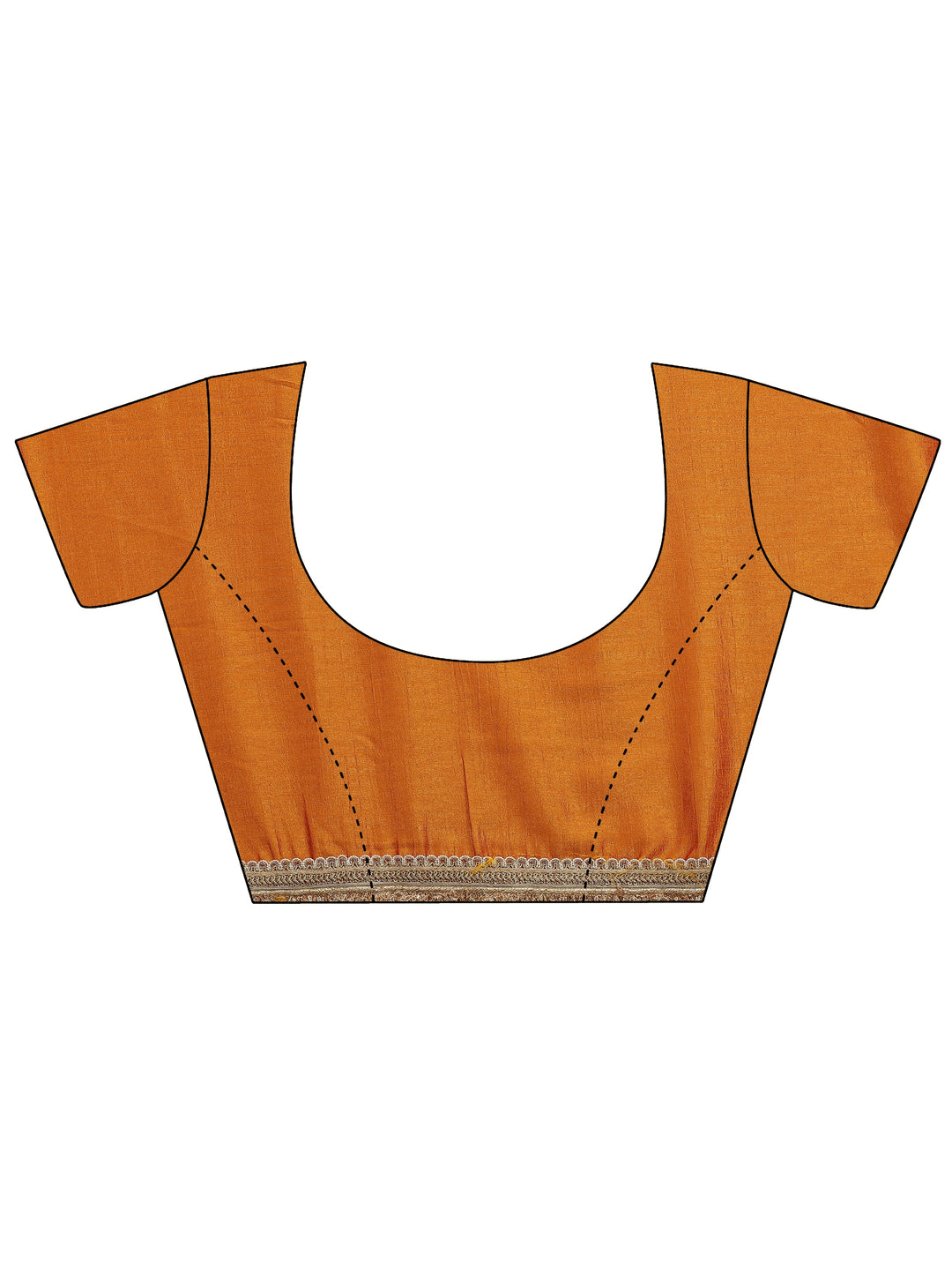 Libas Mustard Tribal Printed Silk Blend Saree With Unstitched Blouse Piece