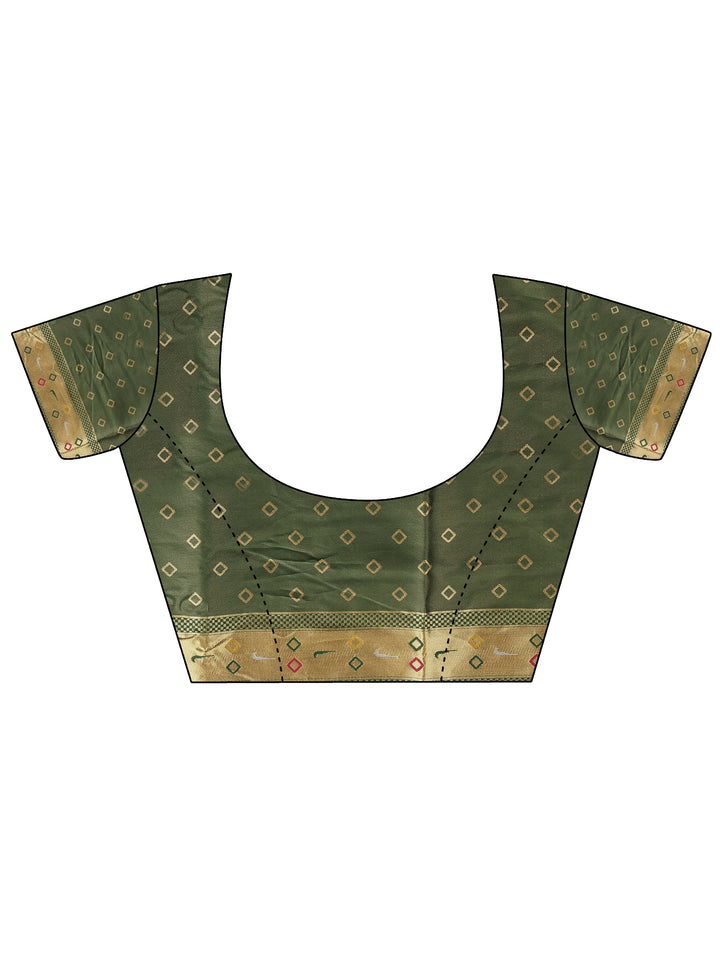 Pink Woven Design Silk Blend Banarasi Saree With Unstitched Blouse Piece