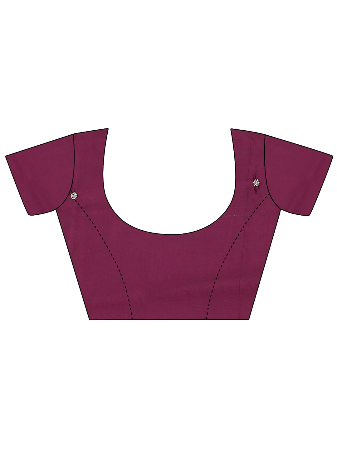Burgundy Embellished Silk Blend Saree With Unstitched Blouse Piece
