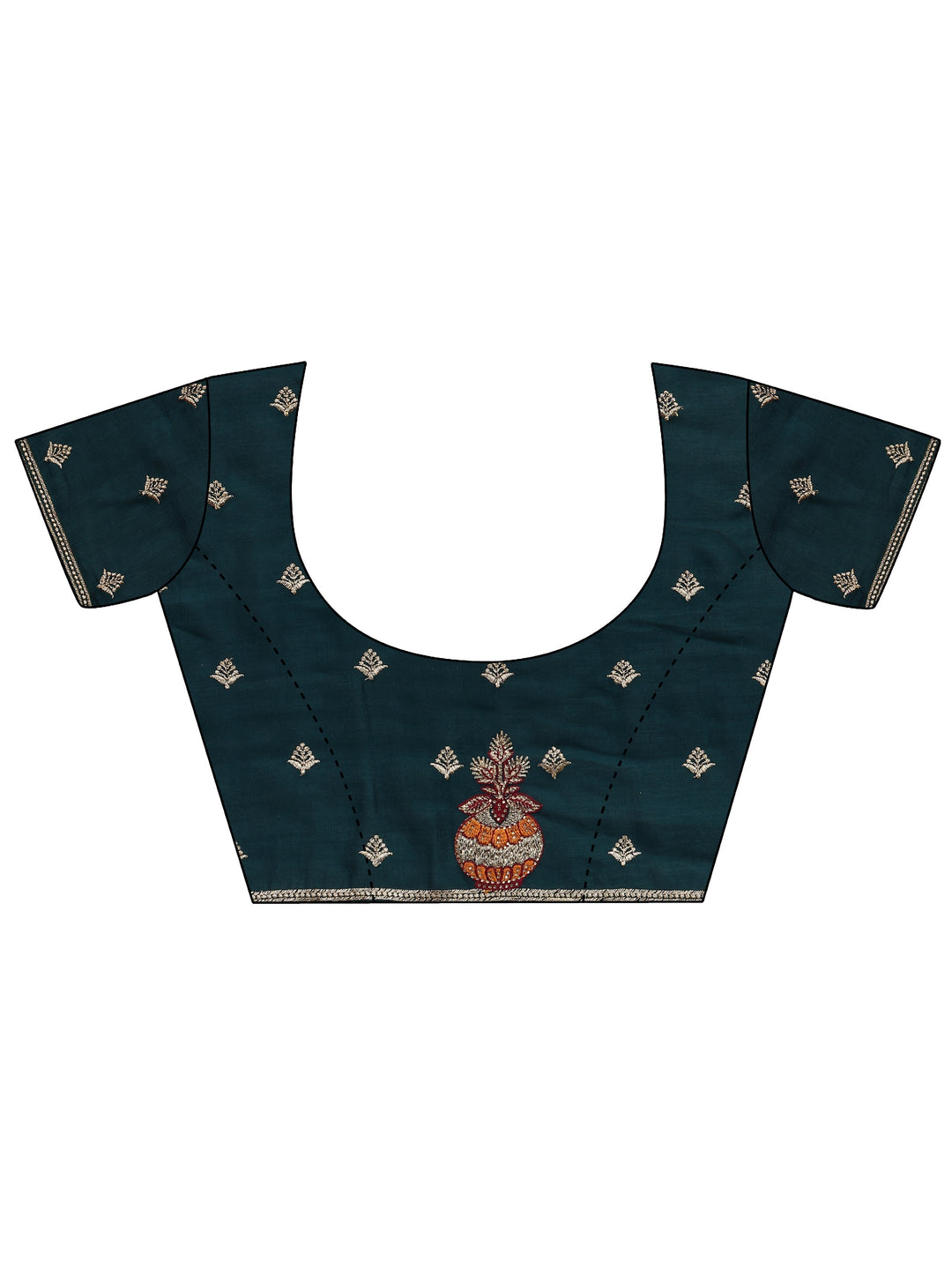 Maroon Bandhani Printed Silk Blend Saree With Unstitched Blouse Piece