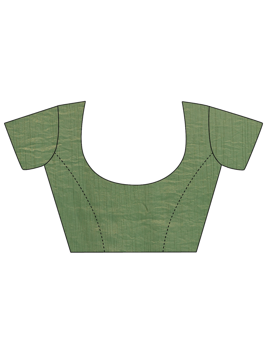 Green Embellished Silk Blend Saree With Unstitched Blouse Piece