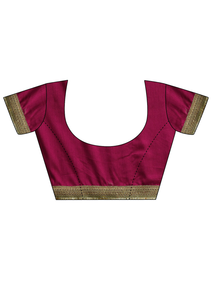 Blue Bandhani Printed Silk Blend Saree With Unstitched Blouse Piece