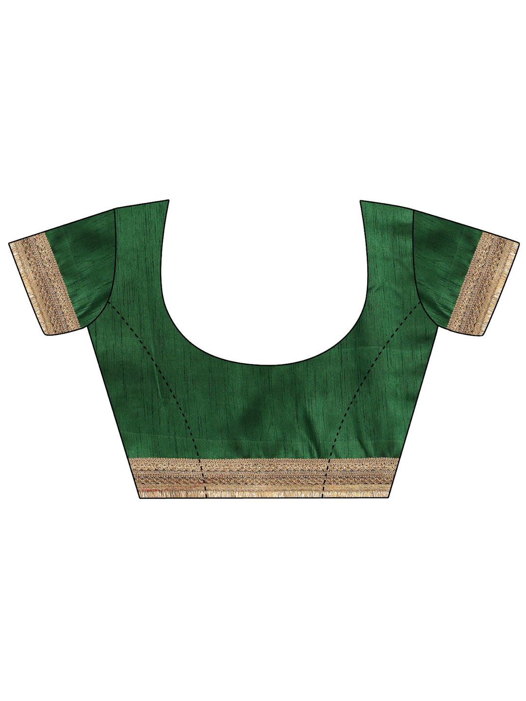 Red Bandhani Printed Silk Blend Saree With Unstitched Blouse Piece