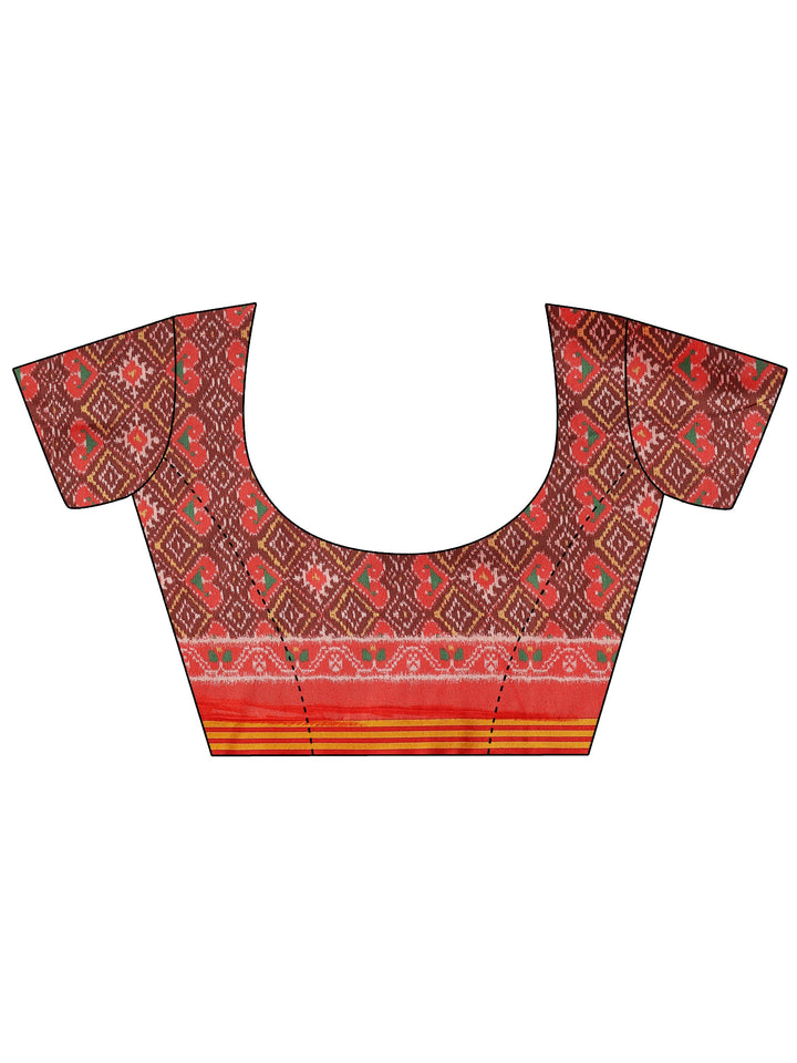 Green Solid Silk Saree With Unstitched Blouse Piece