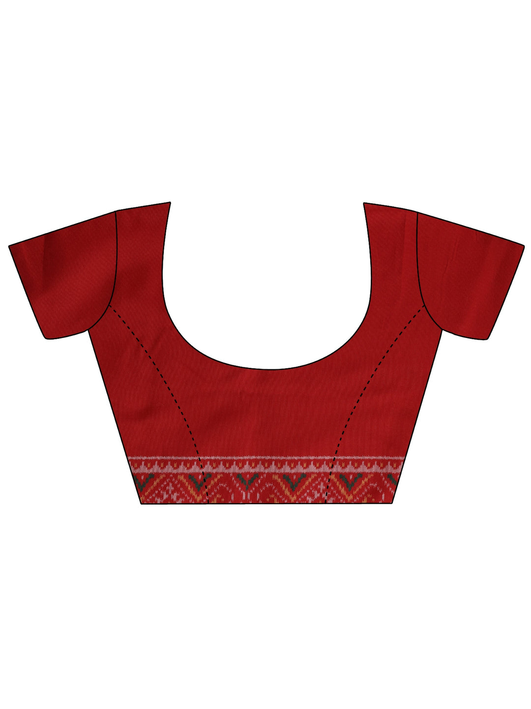 Blue Printed Silk Saree With Unstitched Blouse Piece