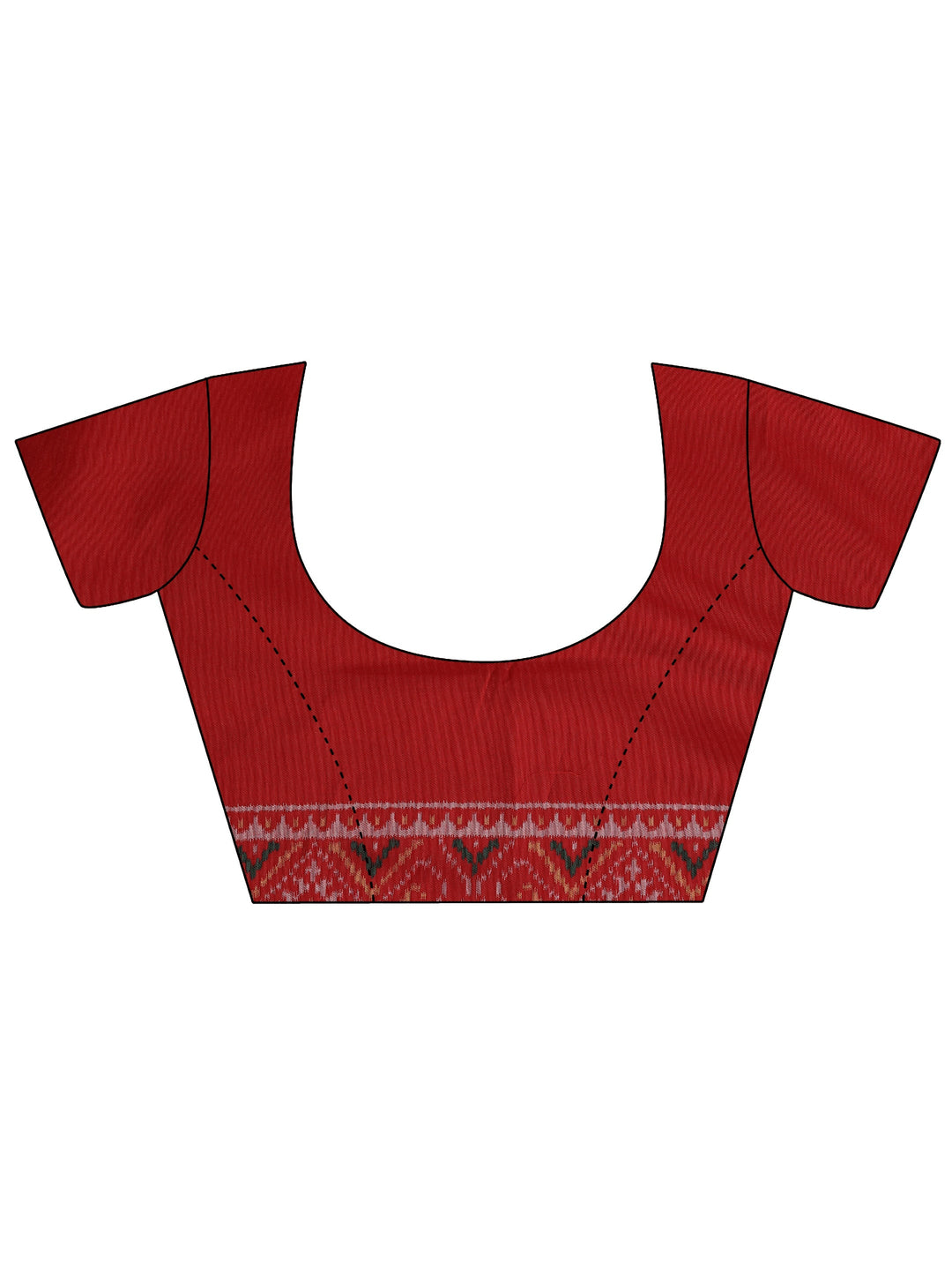 Green Printed Silk Saree With Unstitched Blouse Piece