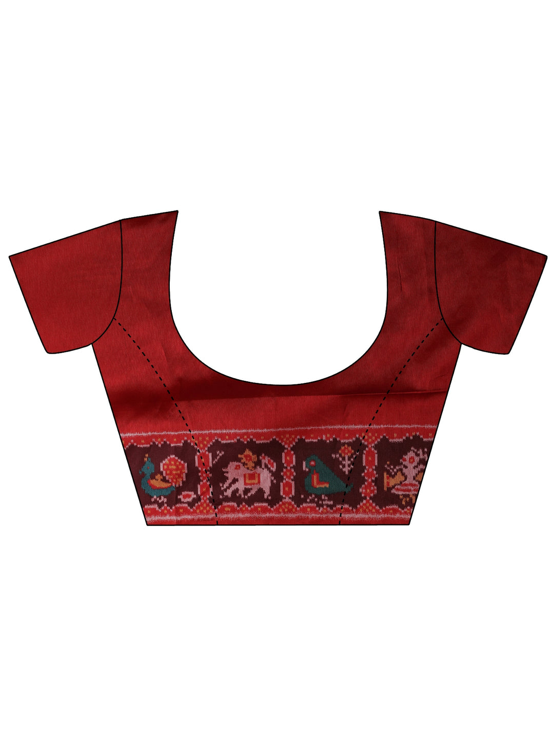 Navy Blue Solid Silk Saree With Unstitched Blouse Piece