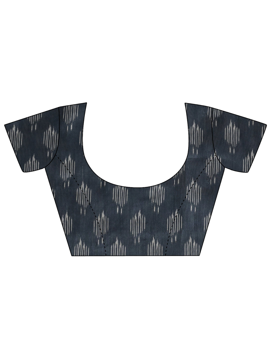 Orange Printed Silk Saree With Unstitched Blouse Piece