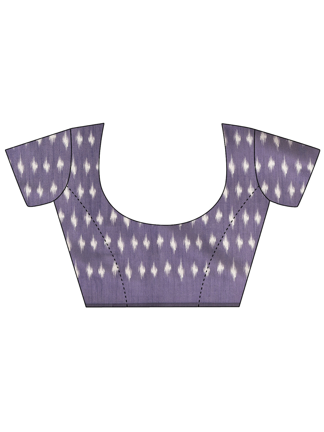 Rust Printed Silk Saree With Unstitched Blouse Piece