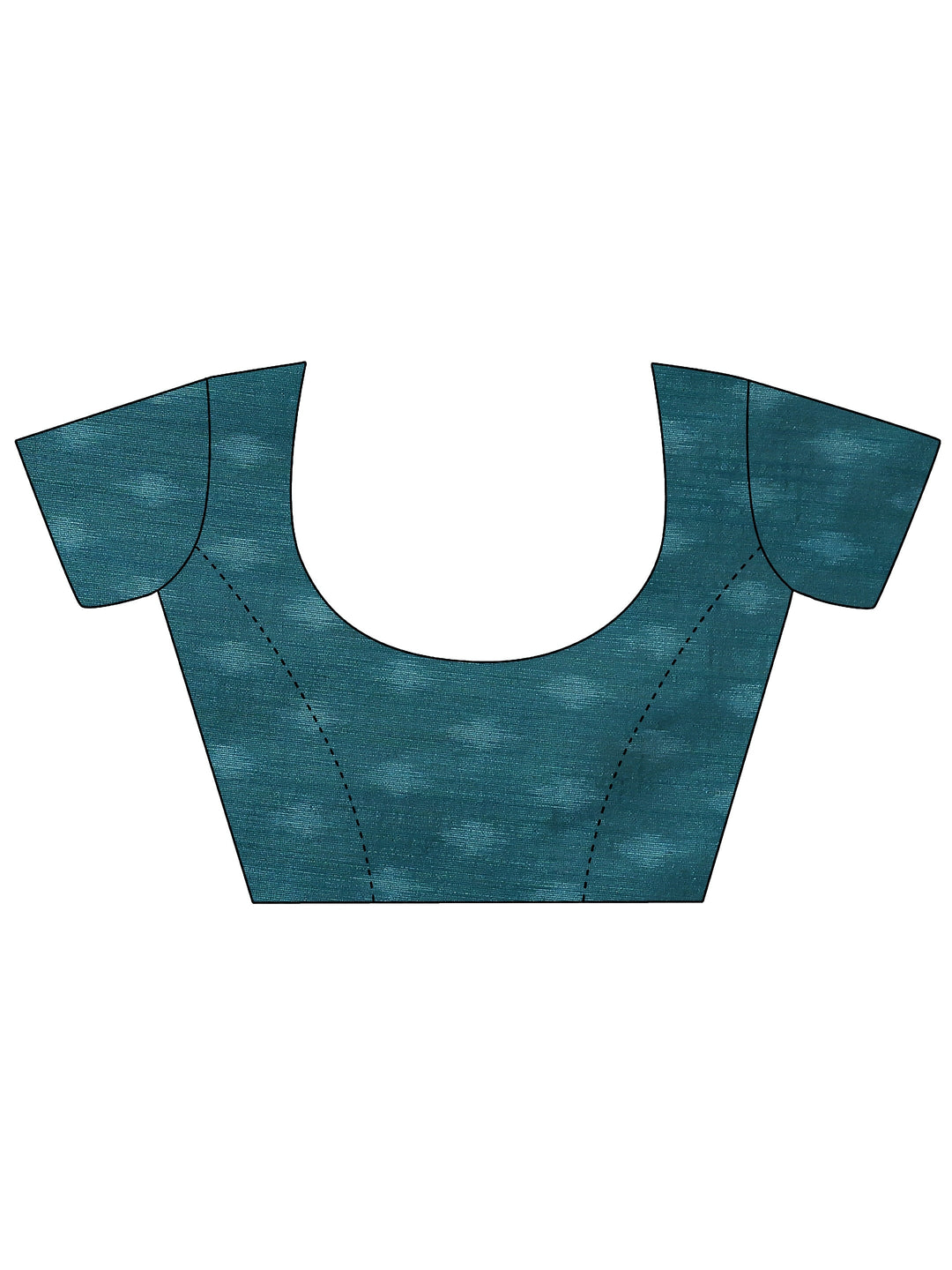 Purple Ikat Printed Silk Saree With Unstitched Blouse Piece