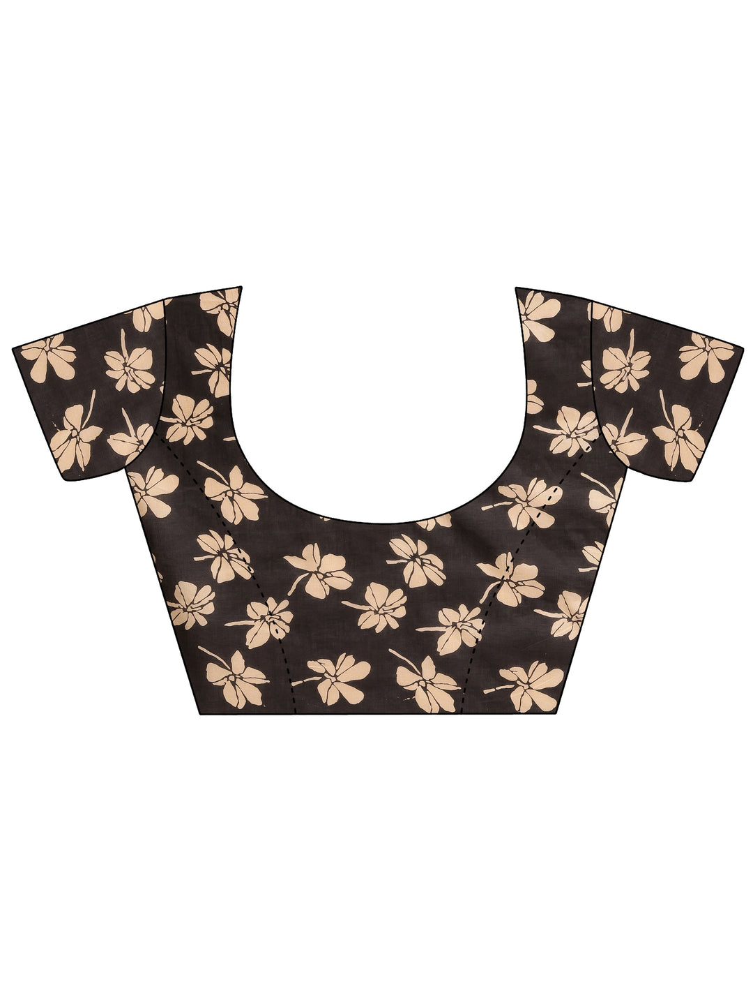 Rust Solid Cotton Saree With Unstitched Blouse Piece