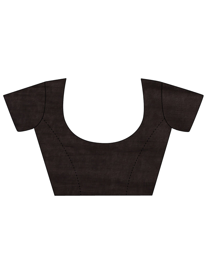 Multi Printed Cotton Saree With Unstitched Blouse Piece