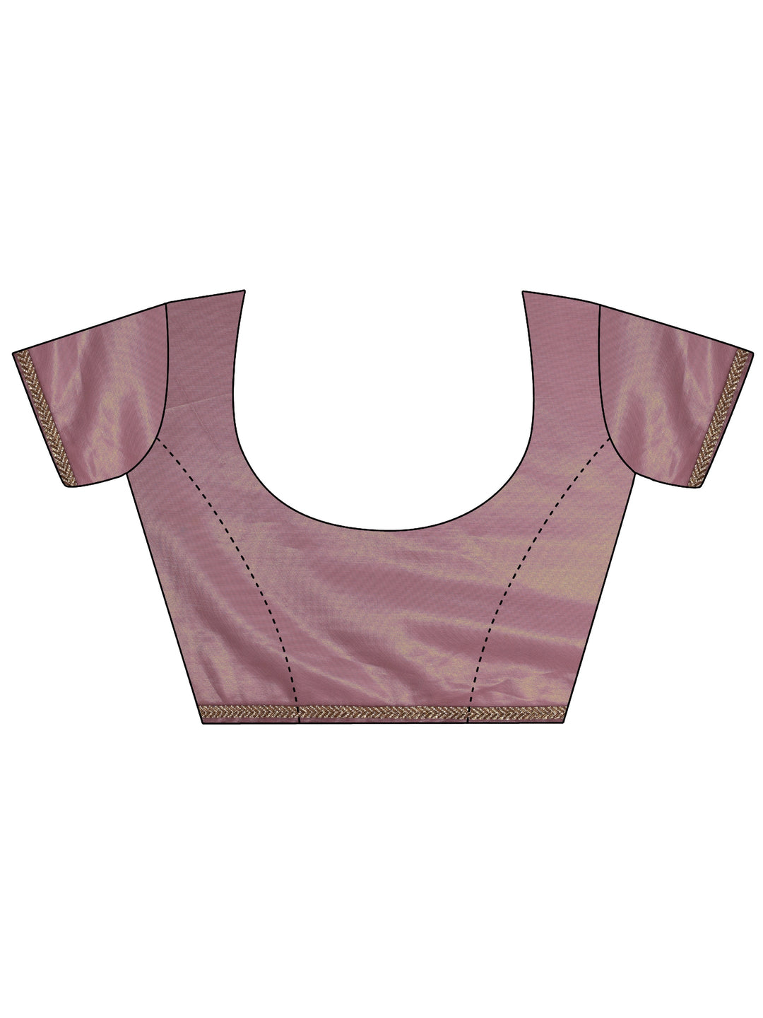 Purple Woven Design Net Saree With Unstitched Blouse Piece