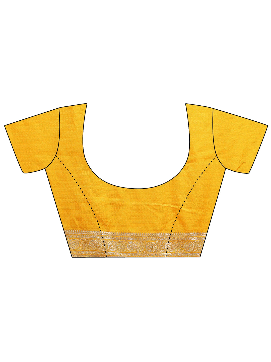 Mustard Ethnic Motifs Woven Design Silk Blend Saree With Unstitched Blouse Piece