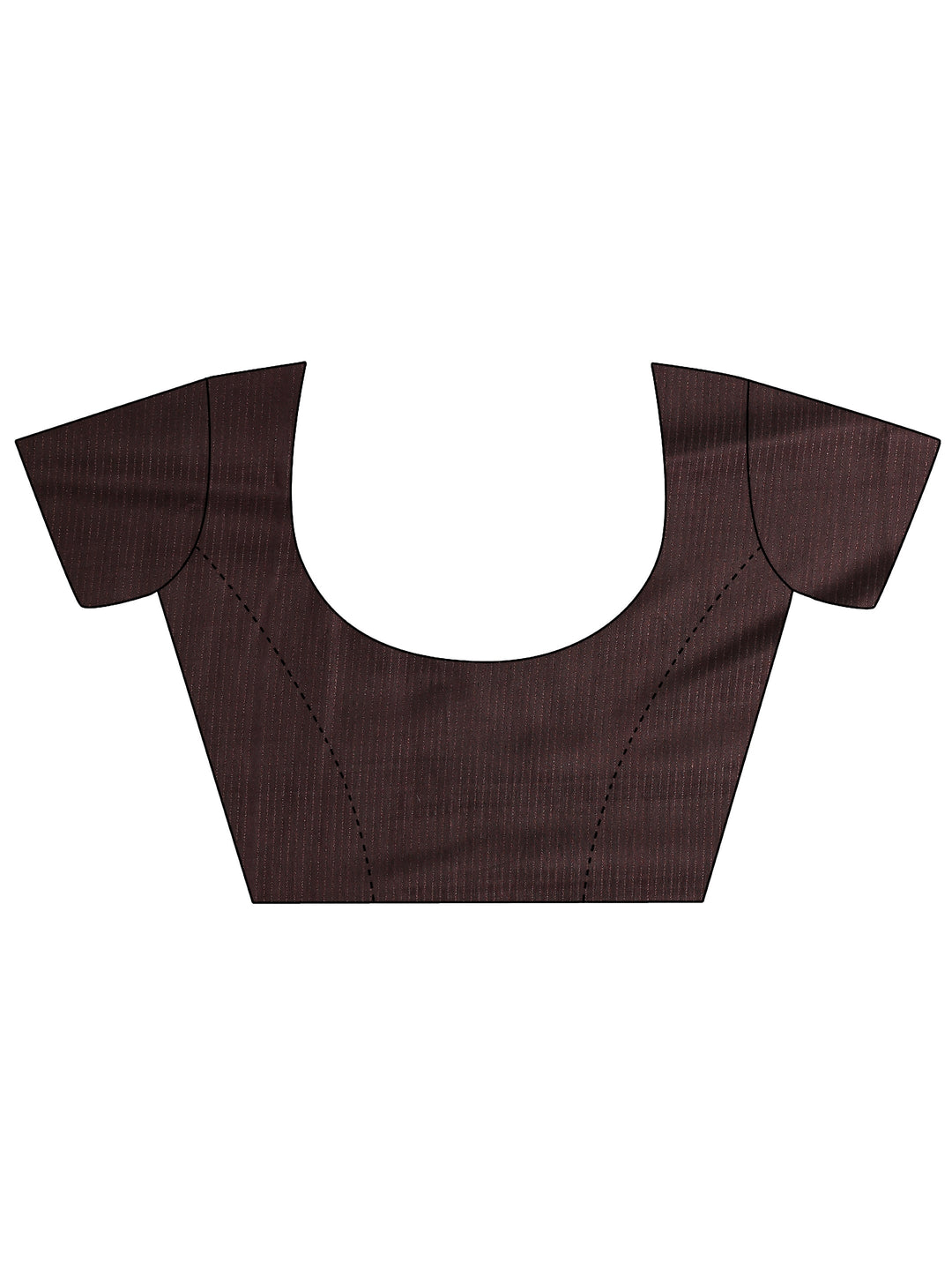 Rust Solid Silk Blend Saree With Unstitched Blouse Piece