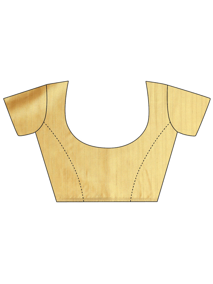 Mustard Ombre Solid Silk Blend Saree With Unstitched Blouse Piece