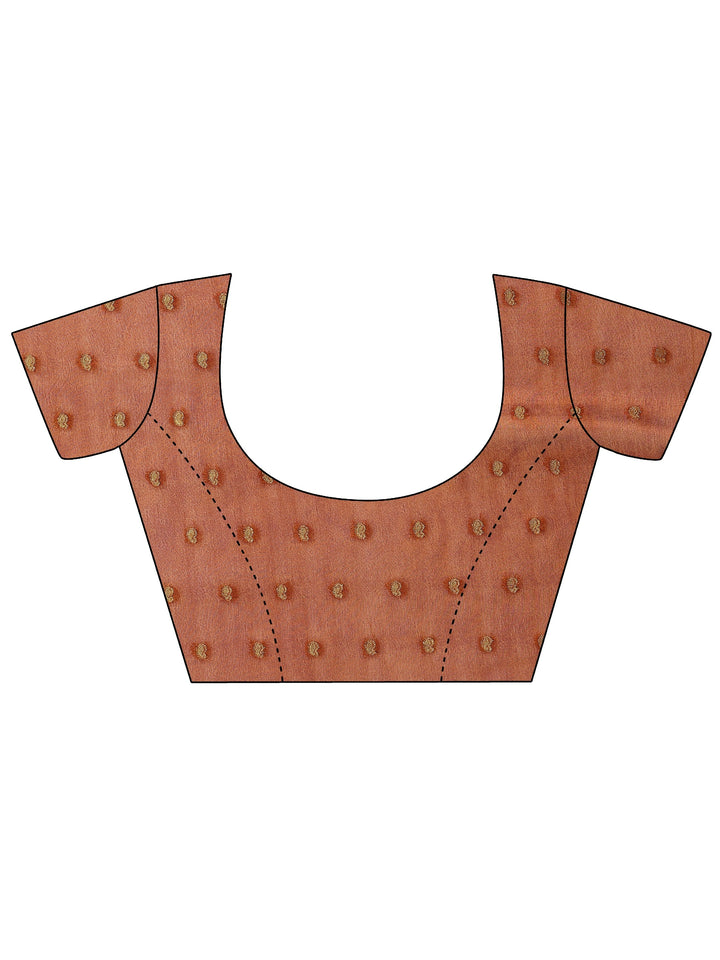 Mustard Ethnic Motifs Printed Silk Blend Saree With Unstitched Blouse Piece