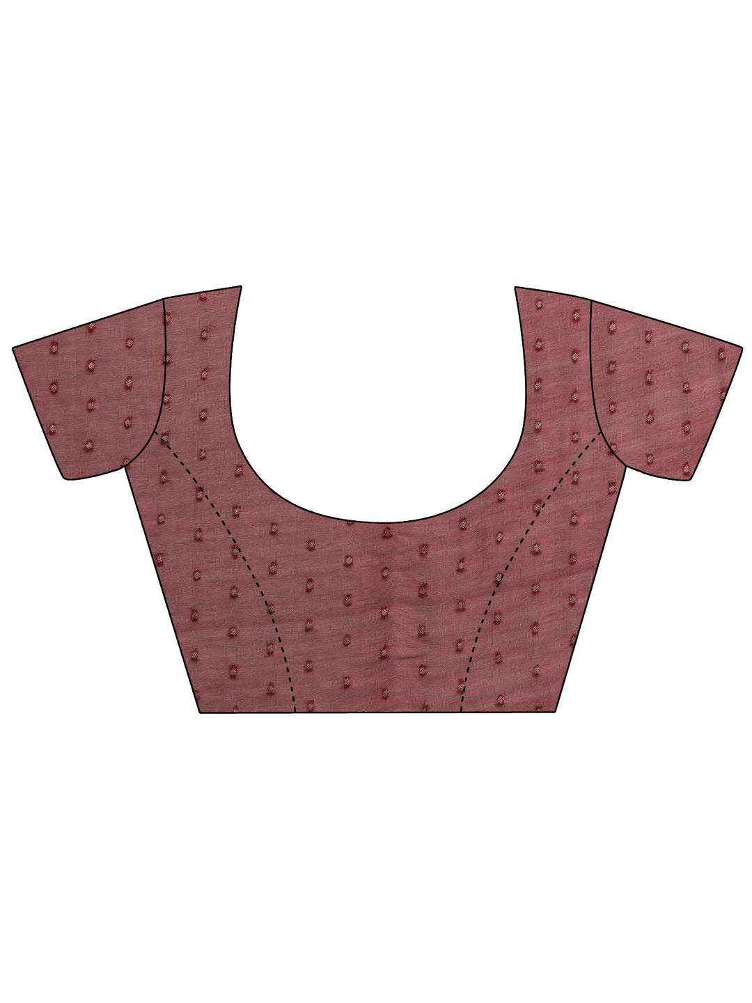 Pink Paisley Woven Design Silk Blend Saree With Unstitched Blouse Piece