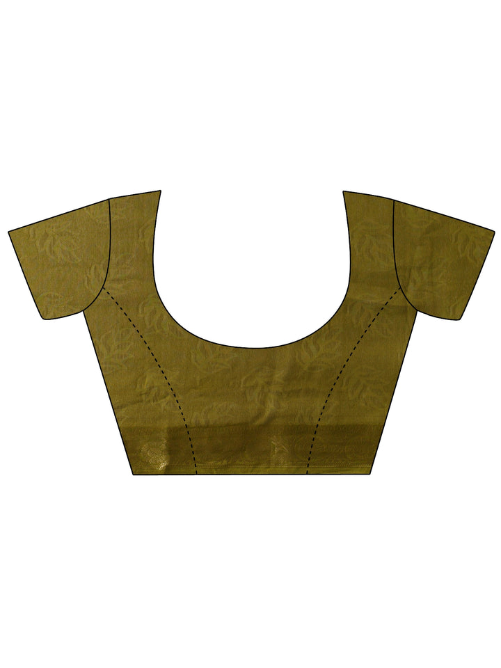 Multi-Coloured Woven Design Silk Blend Saree 
With Unstitched Blouse Piece