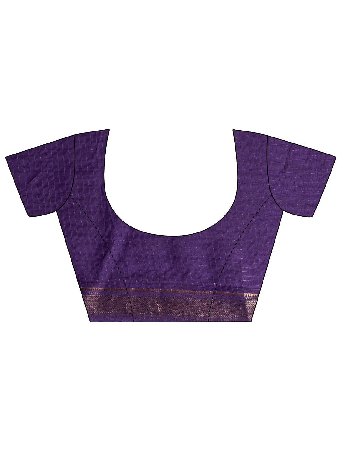 Purple Ethnic Motif Woven Design Silk Blend Saree 
With Unstitched Blouse Piece